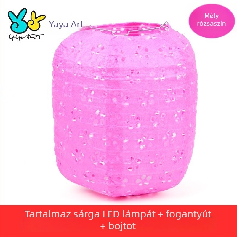 Újévi vetítőpapírlámpás – DIY lyukasztott mintázatú, hordozható fénylő lámpa gyerekeknek