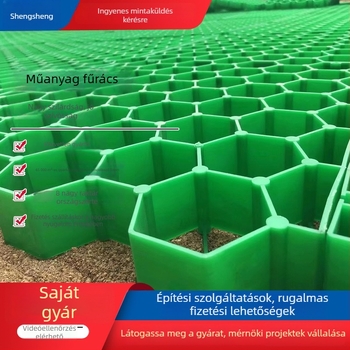 Műanyag fűrácsok gyephez, parkolókhoz, kertészeti zöldítéshez és folyóparti védelemre