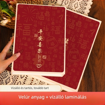 Kínai stílusú fotóalbum, nagy kapacitású, baba fotók tárolása, emlékalbum
