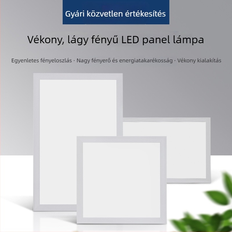 Beépíthető mennyezeti LED síkpanel lámpa 300x300/600/1200, vízálló, fürdőszobára, konyhára és irodára