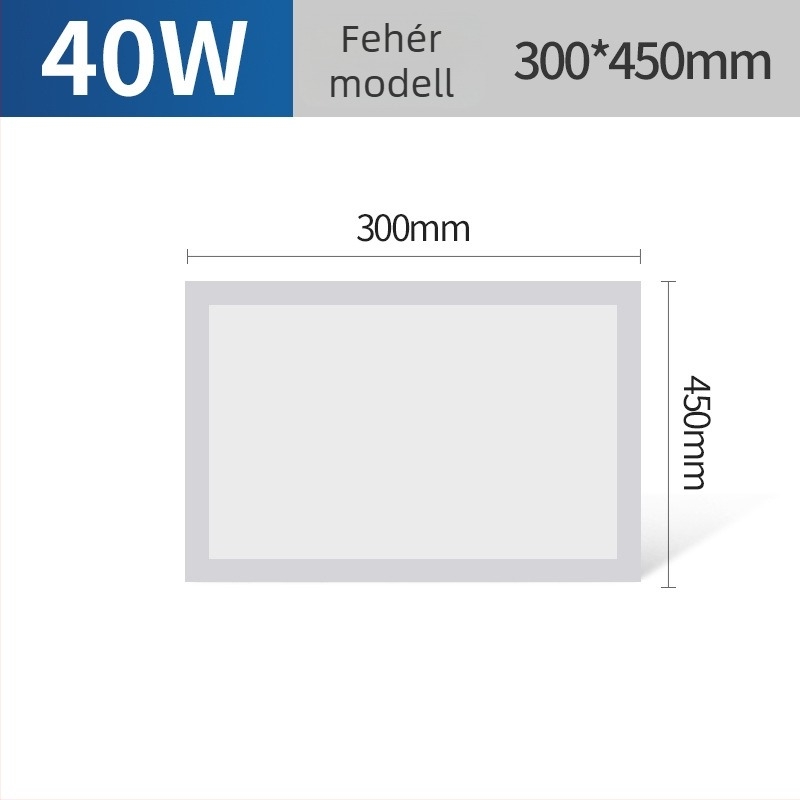 Beépíthető mennyezeti LED síkpanel lámpa 300x300/600/1200, vízálló, fürdőszobára, konyhára és irodára