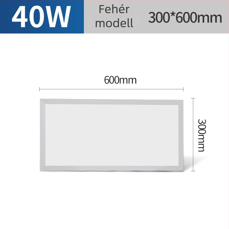 Beépíthető mennyezeti LED síkpanel lámpa 300x300/600/1200, vízálló, fürdőszobára, konyhára és irodára