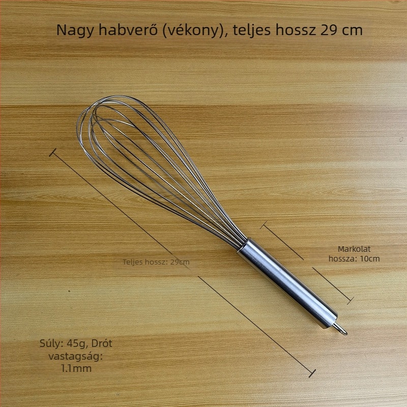 Kézi tojáshabosító, rozsdamentes acél 304/201, kompakt mini, háztartási használatra, félautomata