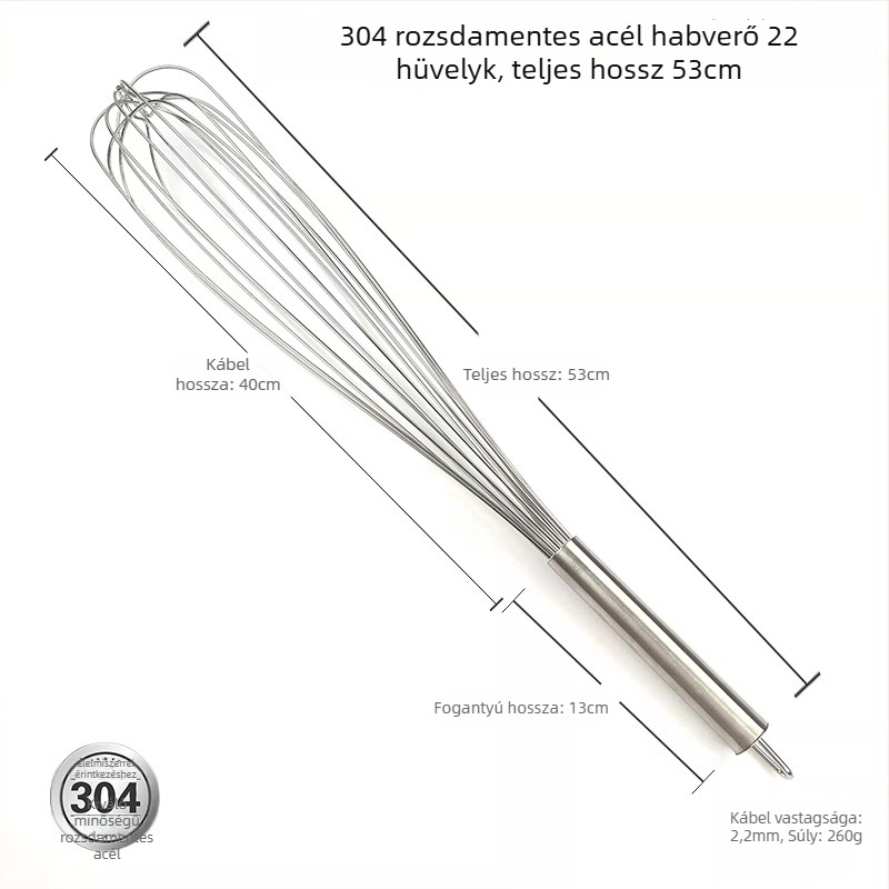 Kézi tojáshabosító, rozsdamentes acél 304/201, kompakt mini, háztartási használatra, félautomata