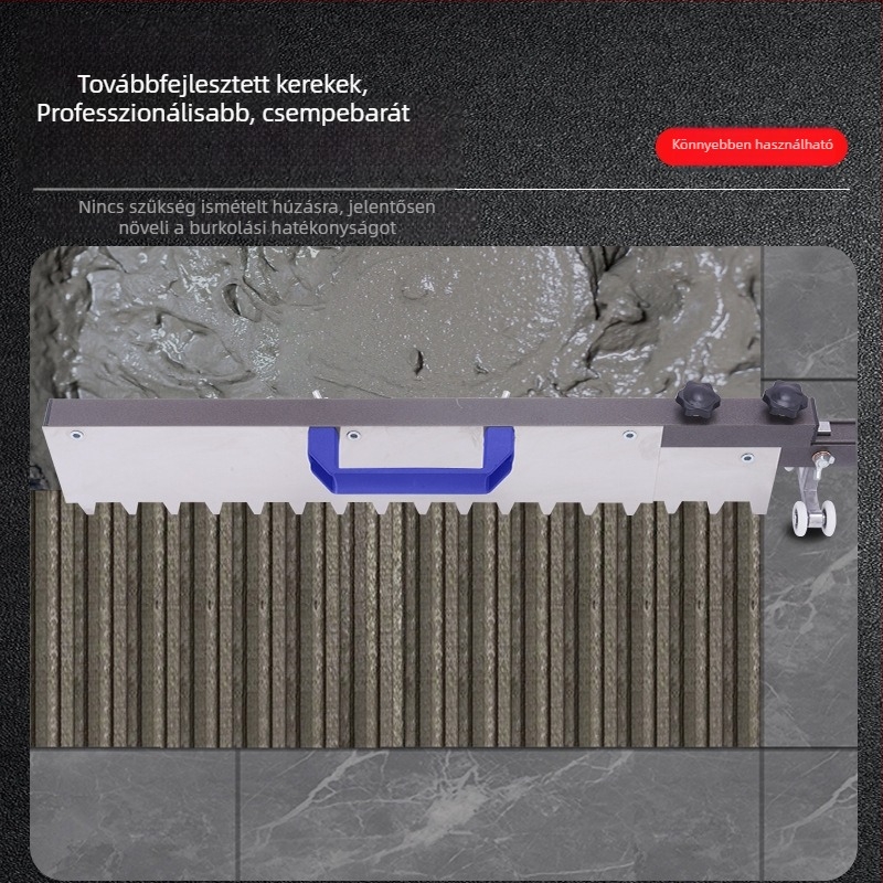 Padlóburkoló csempe egyengető eszköz, összecsukható segéd, automata homokszintező kapa