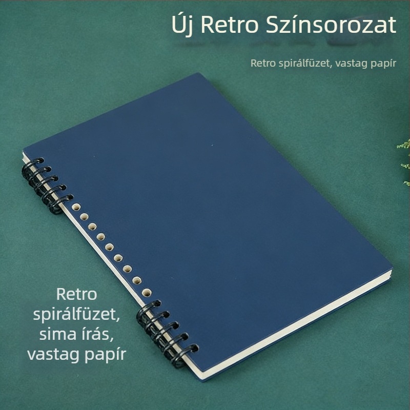 Morandi stílusú spirálos jegyzetfüzet, kíméletes a kézhez, levehető spirál, középiskolásoknak