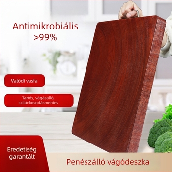 Vastag vasfa vágódeszka, penészálló és antibakteriális, tömörfa konyhai vágódeszka