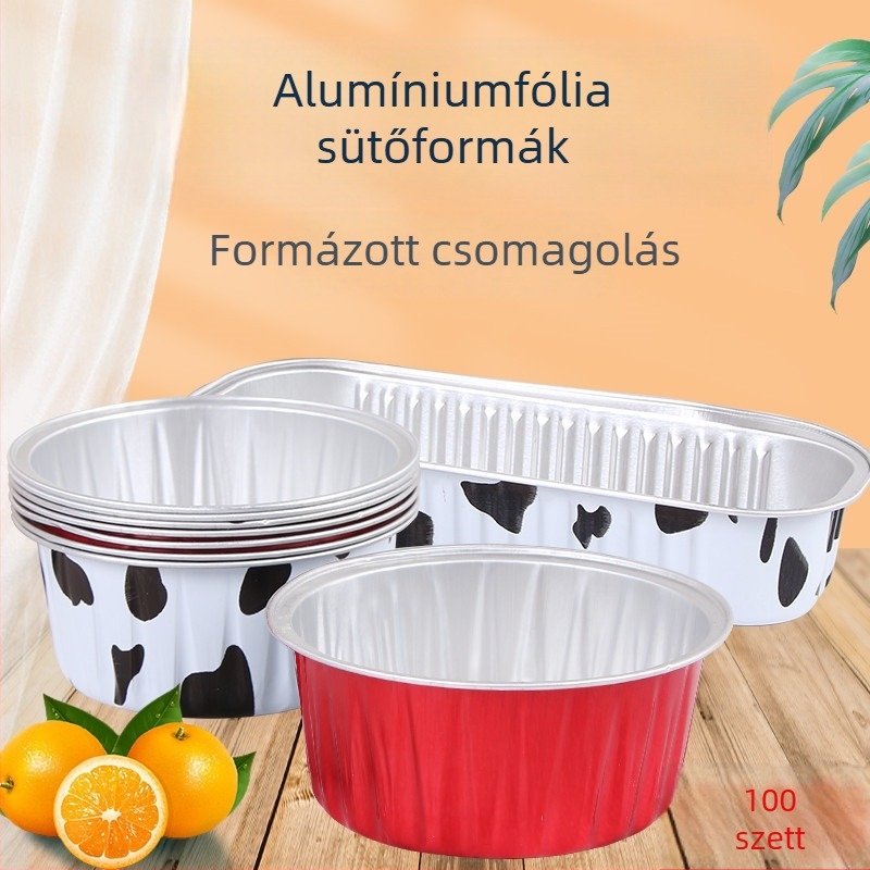 Fedeles alumíniumfóliás sütőformák – pudinghoz, mousse-hoz és zseléhez, kerek és téglalap alakú