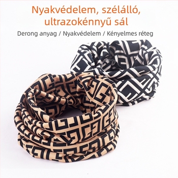 Uniszex nyakmelegítő sál őszi–téli időszakra, arcot takaró, meleg és sokoldalú Derong velúr anyagú sál