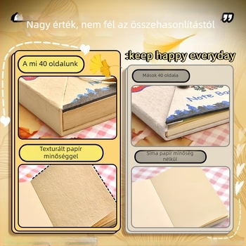 Népáli kézzel készített DIY anyagkészlet és kézzel festett notesz lányoknak, vintage írószerek