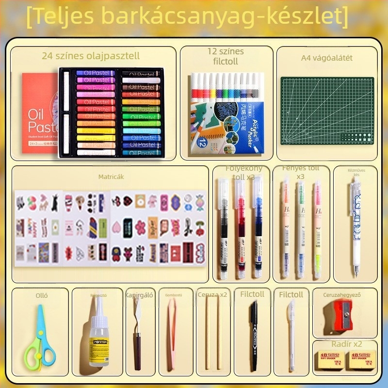 Népáli kézzel készített DIY anyagkészlet és kézzel festett notesz lányoknak, vintage írószerek