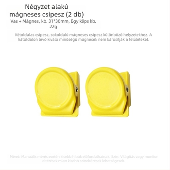 Mágneses pegboard kiegészítőkhöz tároló, fehér tábla elválasztó, sárga mágneses tolltartó, mágneses tároló szervező