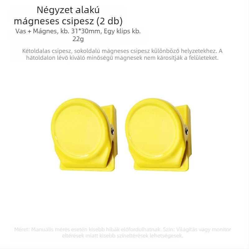 Mágneses pegboard kiegészítőkhöz tároló, fehér tábla elválasztó, sárga mágneses tolltartó, mágneses tároló szervező