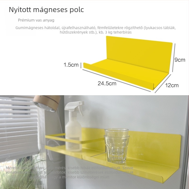 Mágneses pegboard kiegészítőkhöz tároló, fehér tábla elválasztó, sárga mágneses tolltartó, mágneses tároló szervező