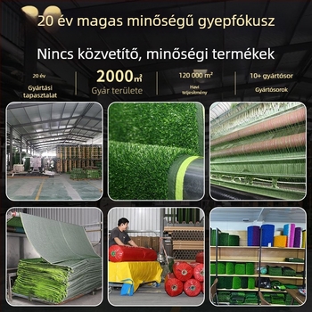 Yunfei Kültéri műfüves gyepszőnyeg műanyag kerítéssel, zöld szőnyeg óvodának