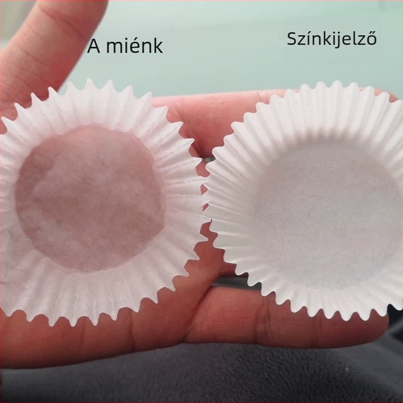 Snow Mei Niang papírtálca mini süteményekhez, egyszer használatos sütődoboz, magas hőmérséklet-tűrő forma, zsírtaszító papíralap a tálcához