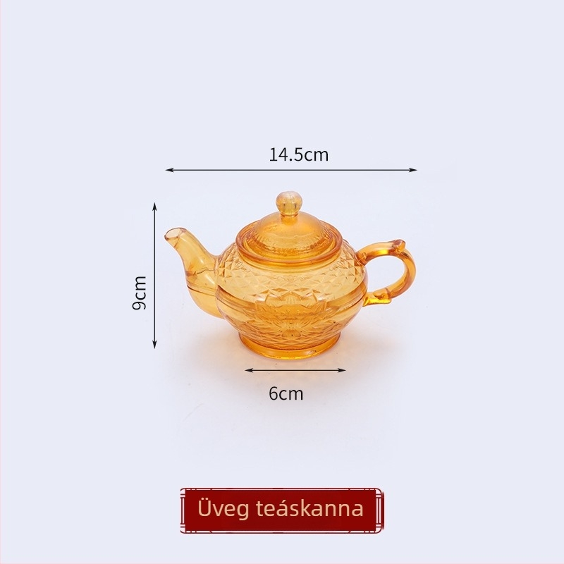 Műanyag rituális tálalókészlet: tányér, tál, pohár, evőpálcikák, teáskanna és teáscsészék