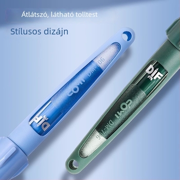 DM-706 töltőtoll EF heggyel, Guofeng ihletésű ergonomikus dizájn a kényelmes írásért, rozsdamentes acél hegy, cserélhető tintapatka, műanyag test, ajándék doboz