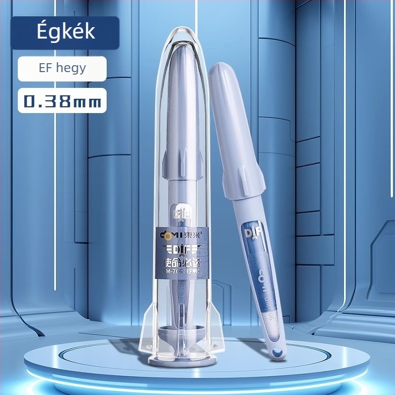 DM-706 töltőtoll EF heggyel, Guofeng ihletésű ergonomikus dizájn a kényelmes írásért, rozsdamentes acél hegy, cserélhető tintapatka, műanyag test, ajándék doboz