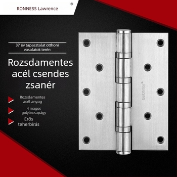 Rozsdamentes acélból készült pántok antifurt ajtókhoz és ablakokhoz, matt felület, ajtókhoz és szekrényekhez, kis pántok