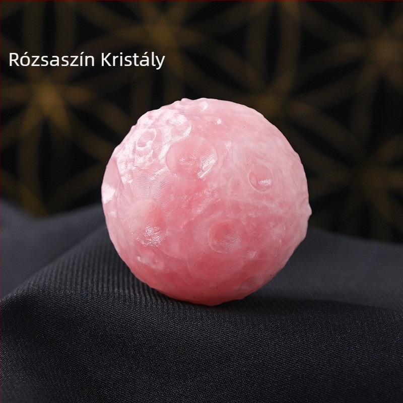 Természetes kristály Hold meteorit bolygó dekoráció, 4 cm-es kristálygömb, kreatív ajándék