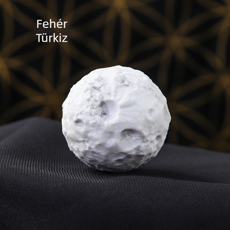 Természetes kristály Hold meteorit bolygó dekoráció, 4 cm-es kristálygömb, kreatív ajándék