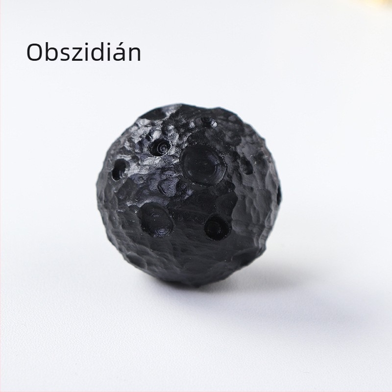 Természetes kristály Hold meteorit bolygó dekoráció, 4 cm-es kristálygömb, kreatív ajándék