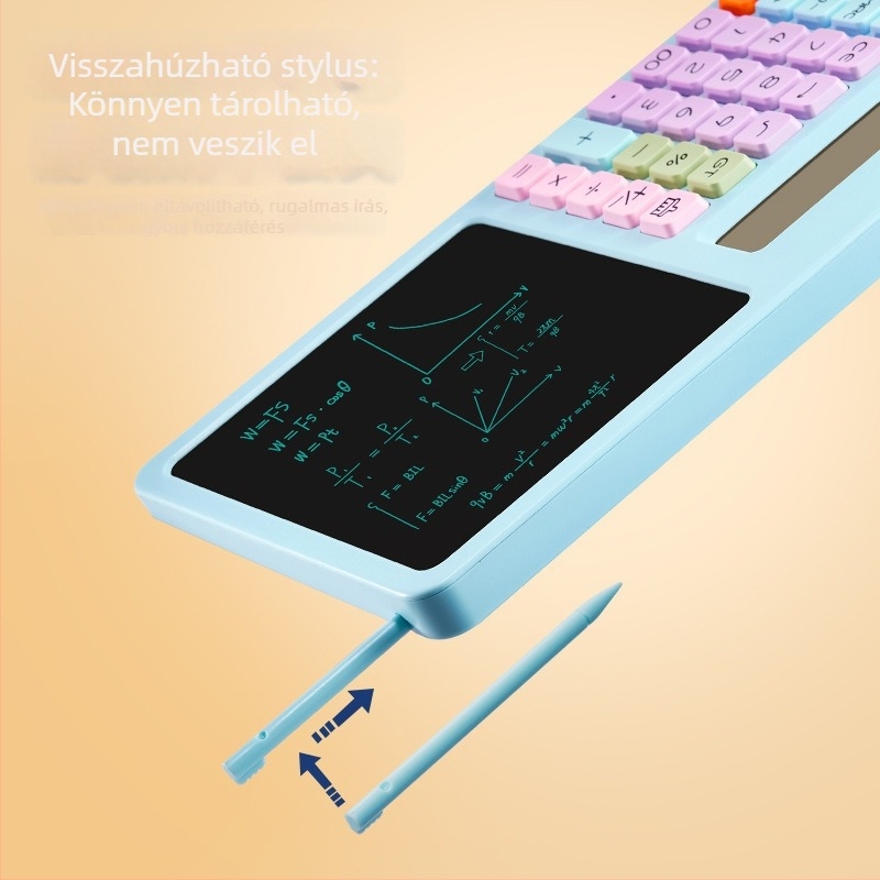 LCD író táblával ellátott számológép diákok és irodai használatra