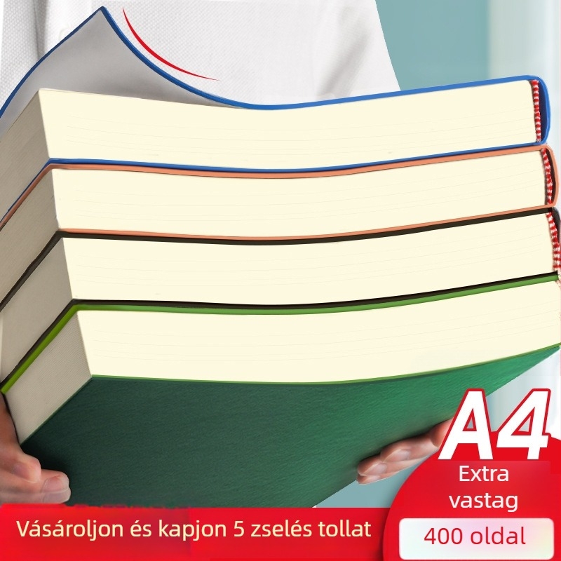 Cornell-stílusú jegyzetfüzet, ultra vastag, B5/A4 méret, középiskolások és egyetemisták számára