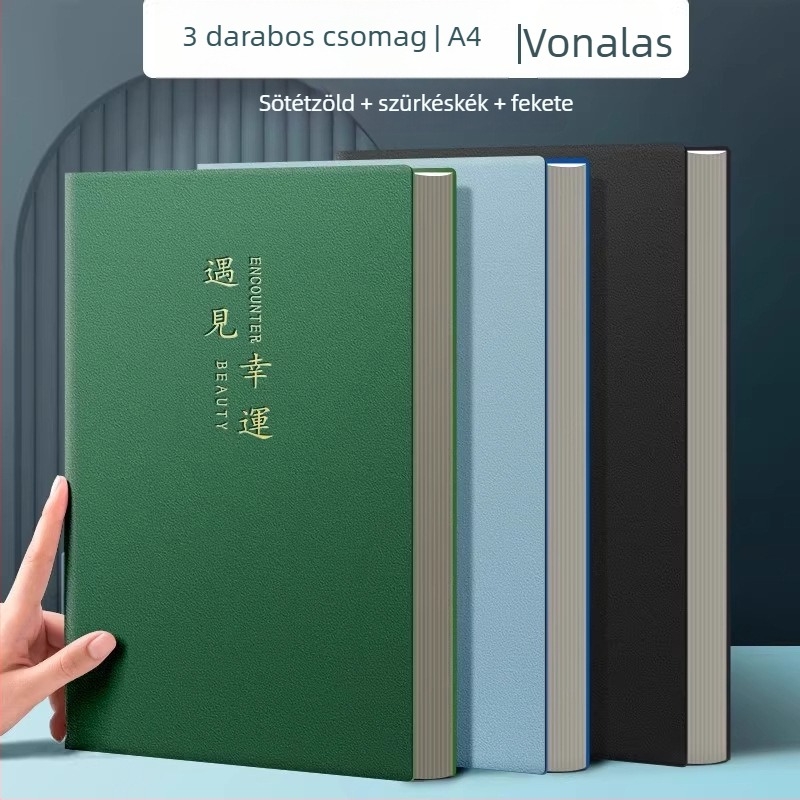 Cornell-stílusú jegyzetfüzet, ultra vastag, B5/A4 méret, középiskolások és egyetemisták számára