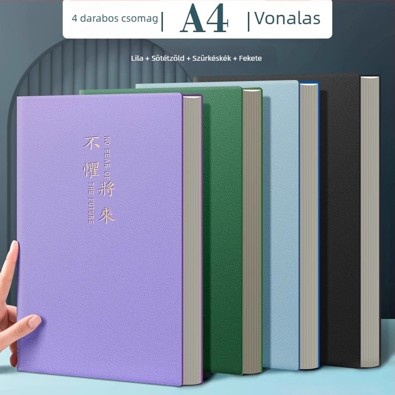 Cornell-stílusú jegyzetfüzet, ultra vastag, B5/A4 méret, középiskolások és egyetemisták számára