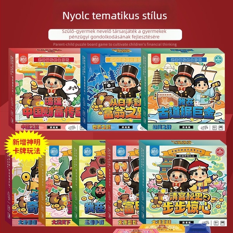 Deluxe Családi interaktív Monopoly társasjáték: Világkörüli utazás