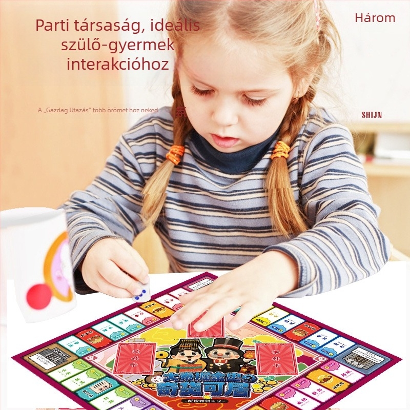 Deluxe Családi interaktív Monopoly társasjáték: Világkörüli utazás
