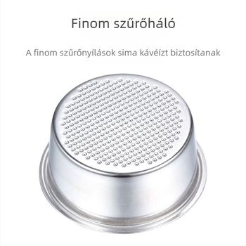Kézi kávéfőző szűrő 304 rozsdamentes acélból, szűrőcsésze, kompatibil 51/54/58 mm méretekhez, egyszemélyes vagy kettős adagra