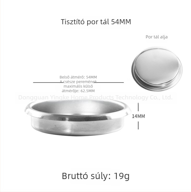 Kézi kávéfőző szűrő 304 rozsdamentes acélból, szűrőcsésze, kompatibil 51/54/58 mm méretekhez, egyszemélyes vagy kettős adagra