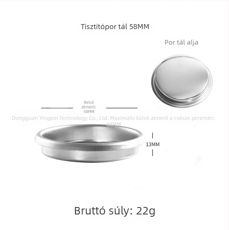Kézi kávéfőző szűrő 304 rozsdamentes acélból, szűrőcsésze, kompatibil 51/54/58 mm méretekhez, egyszemélyes vagy kettős adagra