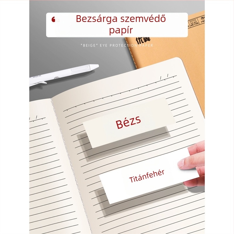 Barna kraft papír jegyzetfüzet, B5/A5 méret, 16K, diákoknak