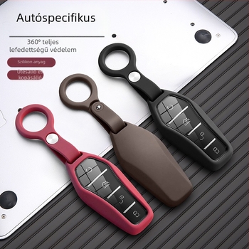 BYD Seagull szilikon kulcsfedél delfin motívummal, Han, Qin Plus, Song Plus, Song Pro, Yuan Up, Seal és Magotan modellekhez – kulcskarika