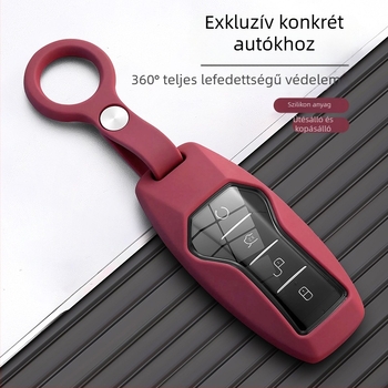BYD Seagull szilikon kulcsfedél delfin motívummal, Han, Qin Plus, Song Plus, Song Pro, Yuan Up, Seal és Magotan modellekhez – kulcskarika