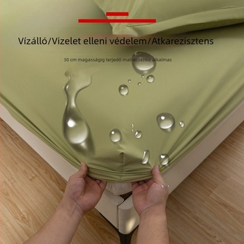 Egyszínű gumis lepedő, vízálló matracvédő, vizeletbarrier és porvédő, egyedi méretre készítve