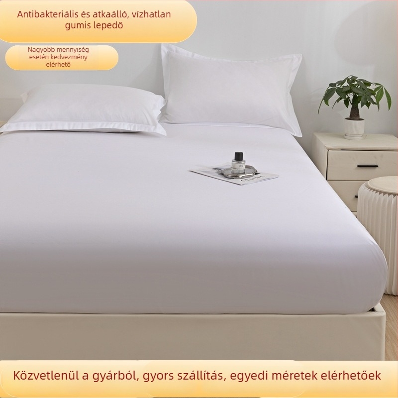 Egyszínű gumis lepedő, vízálló matracvédő, vizeletbarrier és porvédő, egyedi méretre készítve