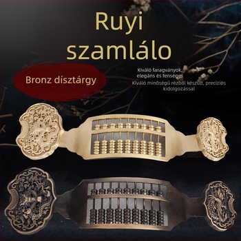 Réz sárkány–főnix abakusz, otthoni dekoráció