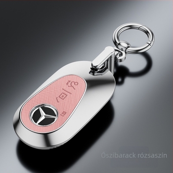 Mercedes-Benz E300L kulcsvédő tok - kompatibilis C260L/C200L/GLC/GLB/GLE350/E260, kereszt mintázat, PVC