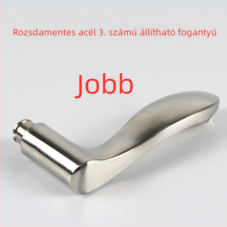 Rozsdamentes acél ajtókilincs lopás elleni, zárbetét tartozékok, nyél cink-ötvözetből
