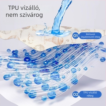 Jingqi pamut bölcsőre tervezett lepedő, varrott matracvédővel, A osztályú gyermekágyhoz