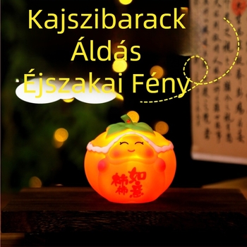 Narancssárga, világító kézben tartható lámpás az új évre — rajzfilmszerű stílus, gyerekeknek, óvodai ajándék, lampionfesztivál
