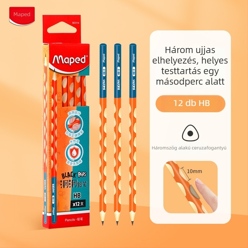 Maped háromszög markolatú HB/2B ceruza diákok számára – írásgyakorlat