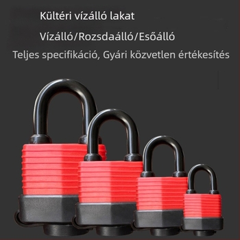 Vízálló lakat védőházzal, kültéri használatra, lopás elleni védelemmel, teherkabinhoz és ablakhoz, erkélyre