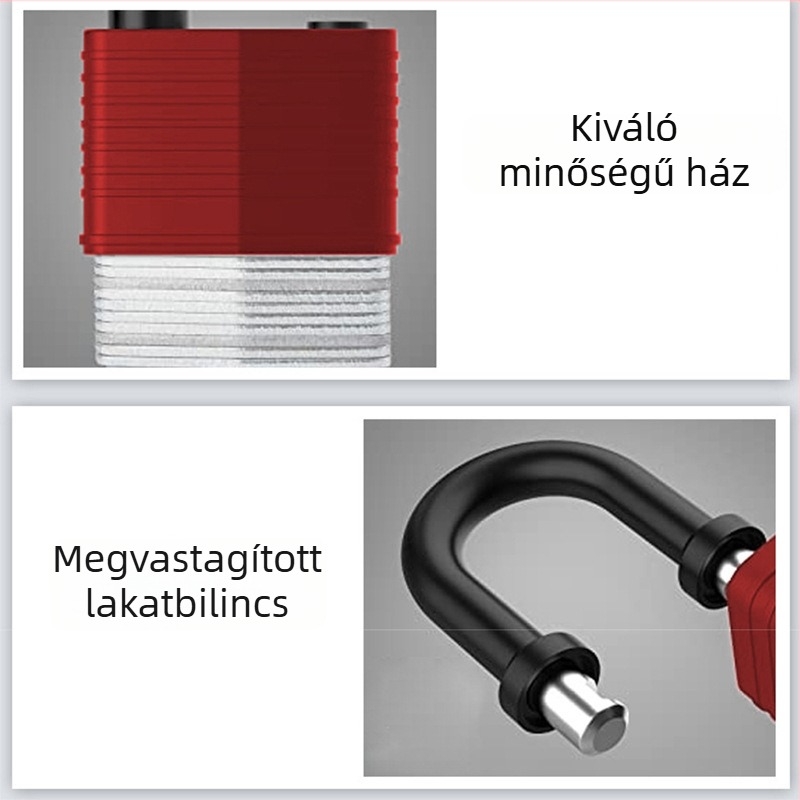 Vízálló lakat védőházzal, kültéri használatra, lopás elleni védelemmel, teherkabinhoz és ablakhoz, erkélyre