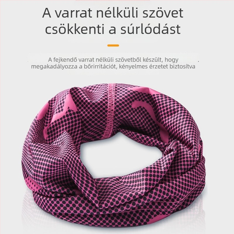 Teljes arcú napvédő maszk kerékpározáshoz, nyakvédő, UV-védelem, jégselyem anyag